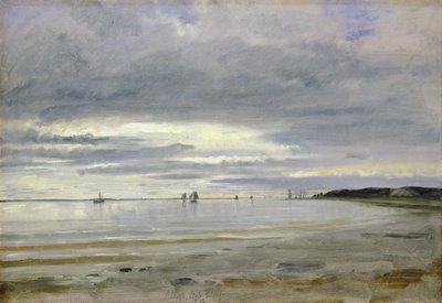 The Beach at Blankenese by Jacob Gensler